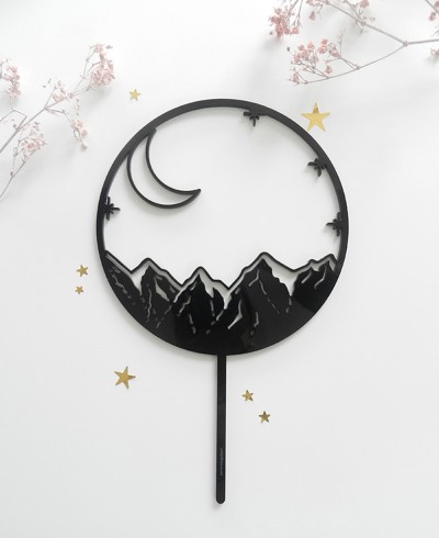 Topper do bolo da vista superior para celebrações