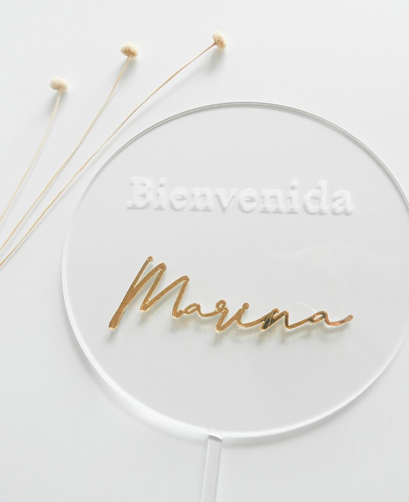 Topo de bolo com vista superior para festas de boas-vindas Topo de bolo com vista superior para festas de boas-vindas