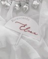 Vista superior cake topper para celebraciones