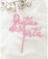 Top view cake topper for baptisms