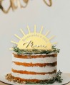 Panoramica Personalizzato Sun Cake Topper con Nome