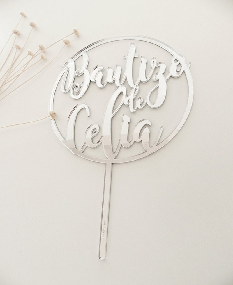 Vista superior cake topper para bautizos Vista superior cake topper para bautizos