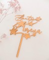 Top view cake topper for baptisms