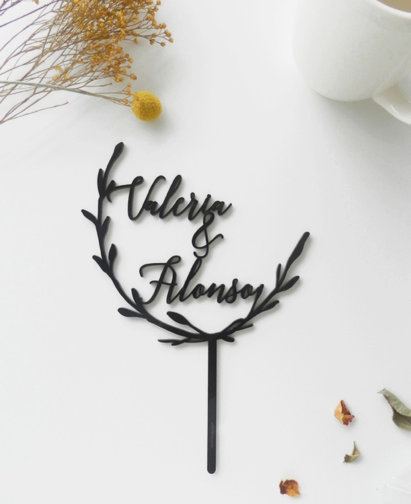 Top View Cake Topper para casamentos Top View Cake Topper para casamentos