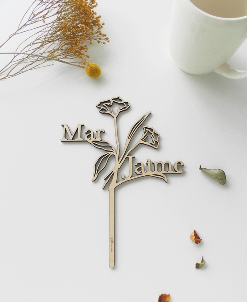 Top View Cake Topper pour les mariages Top View Cake Topper pour les mariages