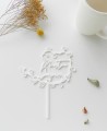 Top View Cake Topper pour les mariages