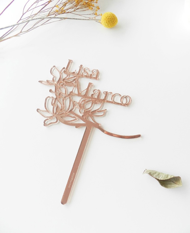 Top View Cake Topper para casamentos Top View Cake Topper para casamentos