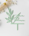Top View Cake Topper per matrimoni