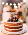 Vista general cake topper personalizado con nombres