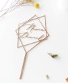 Top View Cake Topper para casamentos