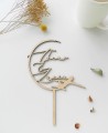Top View Cake Topper para casamentos