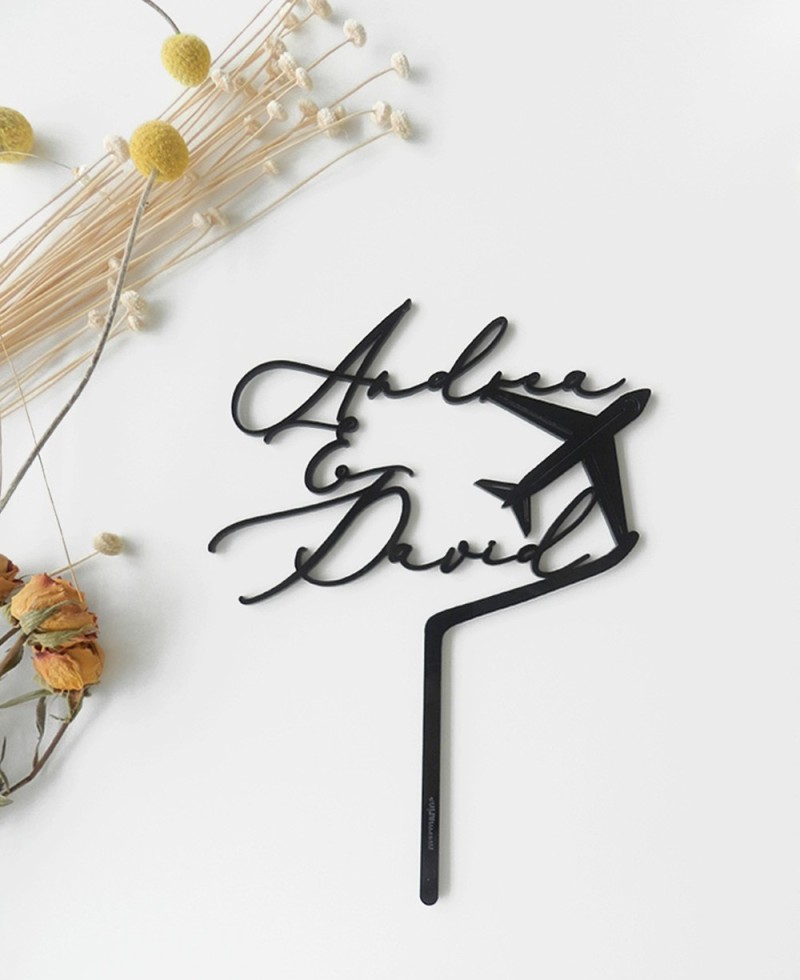 Top View Cake Topper für Hochzeiten Top View Cake Topper für Hochzeiten