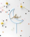Draufsicht Tortenaufleger zum Geburtstag