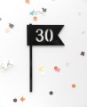 Draufsicht Tortenaufleger zum Geburtstag