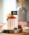 Vue d’ensemble bannière de décoration de gâteau personnalisée avec chiffre d’année