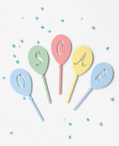 Vue de dessus cake topper pour l’anniversaire