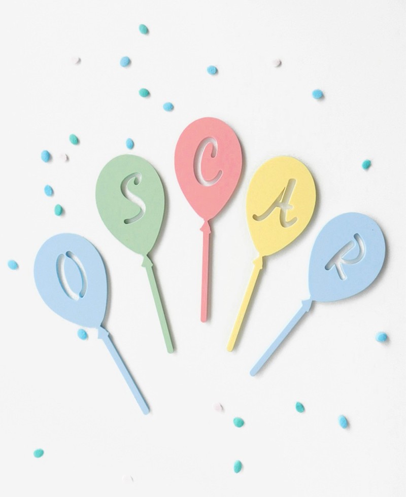 Vue de dessus cake topper pour l’anniversaire Vue de dessus cake topper pour l’anniversaire
