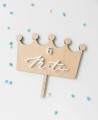 Vue de dessus cake topper pour l’anniversaire