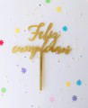 Vue de dessus cake topper pour l’anniversaire