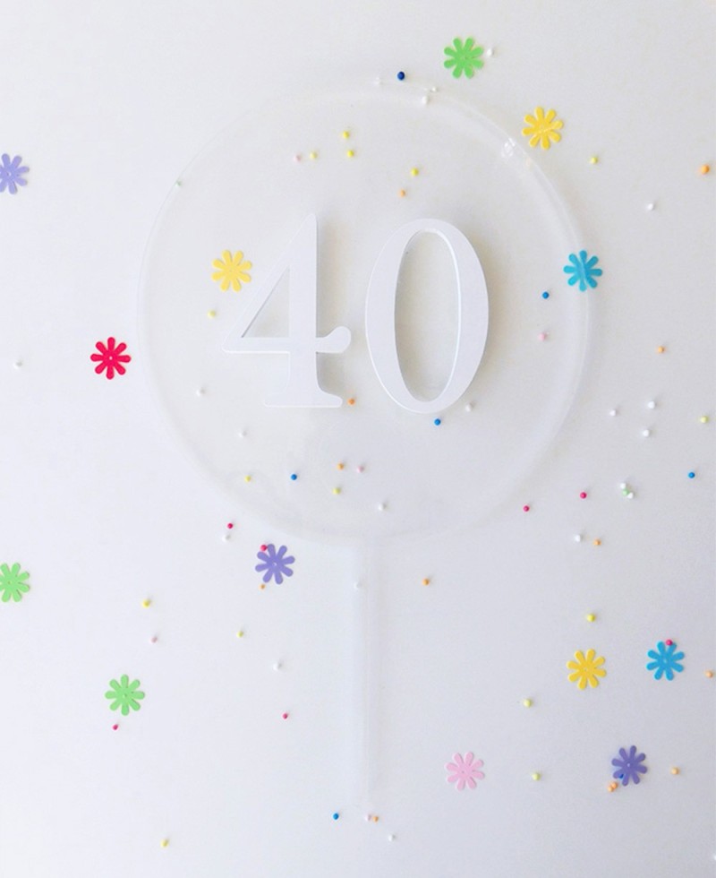 Topper per torte con vista dall'alto per compleanno Topper per torte con vista dall'alto per compleanno