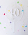 Draufsicht Tortenaufleger zum Geburtstag