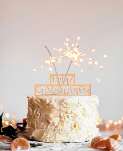 Panoramica Cake Topper Buon Compleanno Poster