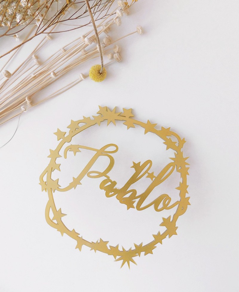 Vista superior cake topper frontal