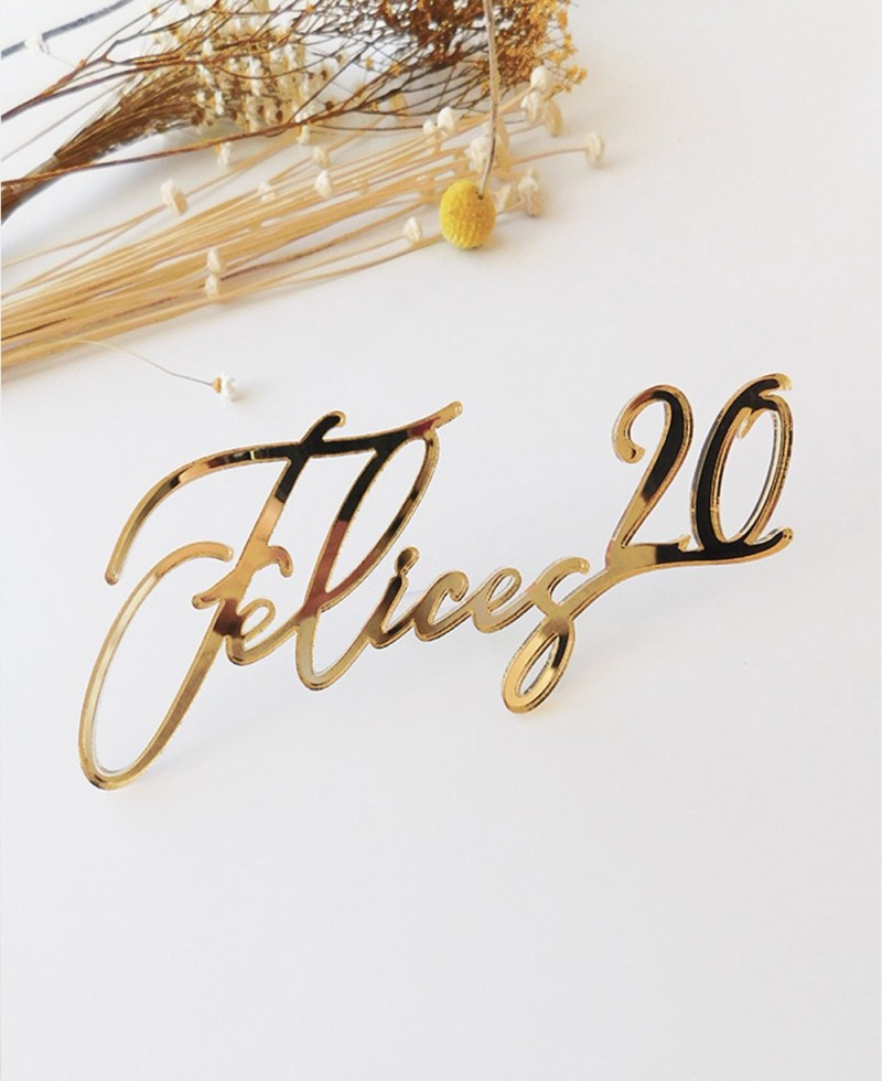 Vista superior cake topper frontal Vista superior cake topper frontal
