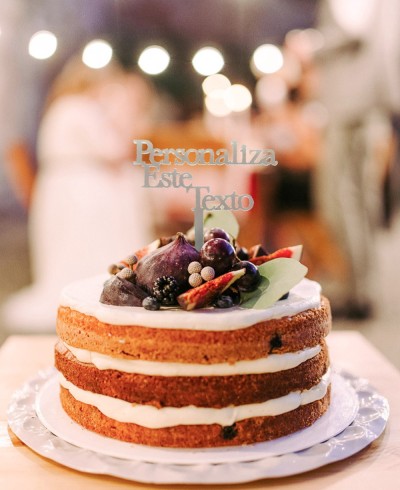 Übersicht Custom Cake Topper mit Phrase
