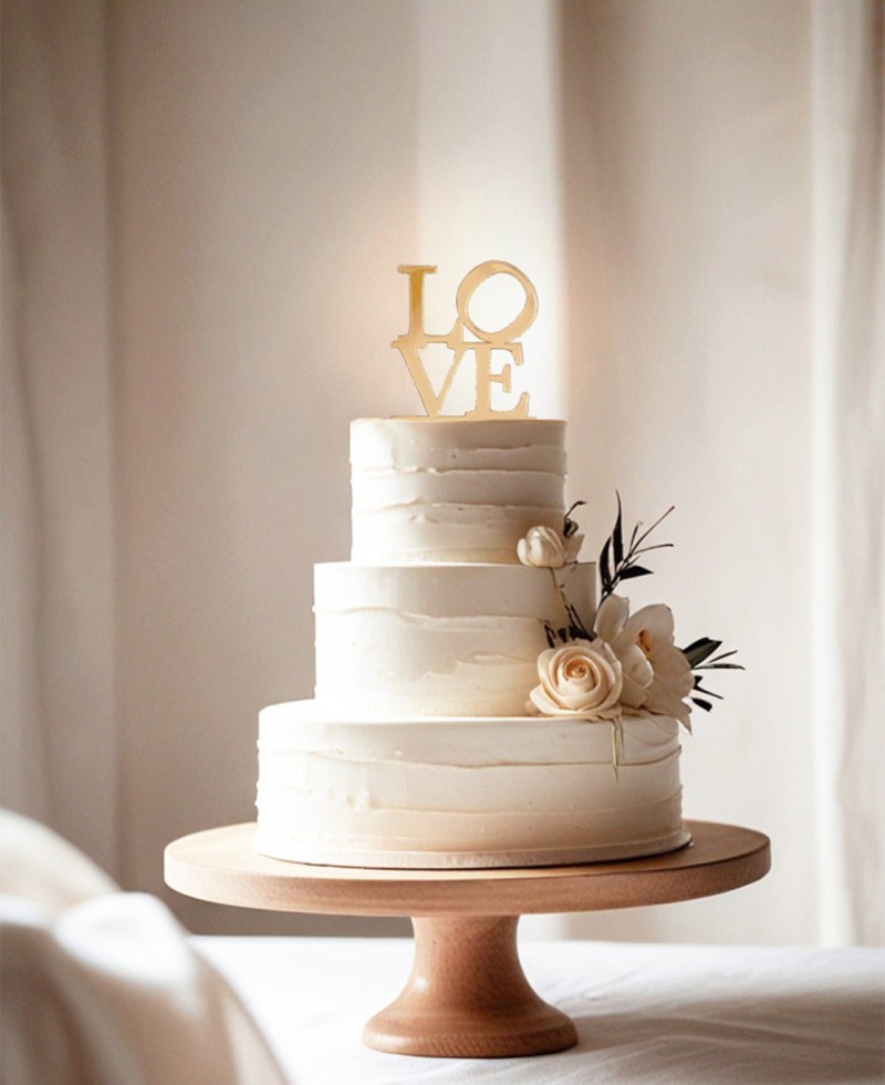 Overview cake topper word "Love" Overview cake topper word "Love"