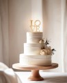 Overview cake topper word "Love"