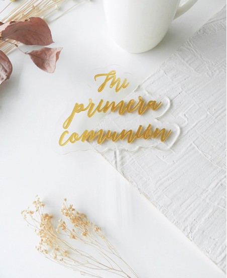 Regalos Para Comunión Adorno Personalizado Para Tarta De Primera