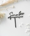 Top View Cake Topper para casamentos