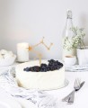 Panoramica del cake topper a forma di costellazione