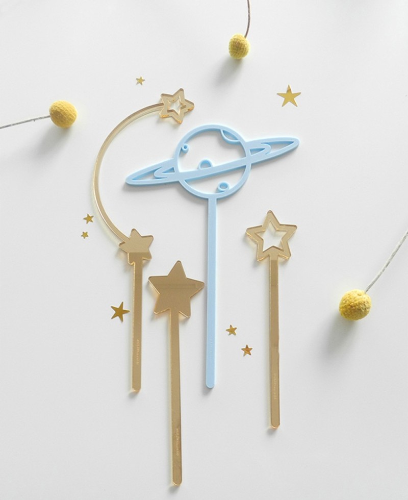 Vista superior cake topper para celebraciones Vista superior cake topper para celebraciones