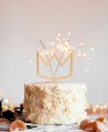 Panoramica del cake topper a forma di ghirlanda