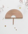 Vista superior cake topper para celebraciones