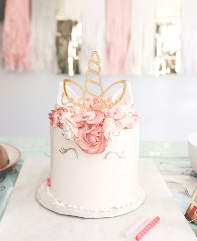 Vista generale cake topper silhouette unicorno Vista generale cake topper silhouette unicorno
