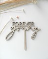 Cake topper vue dessus pour les célébrations