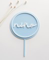 Vista dall'alto cake topper ragazzo