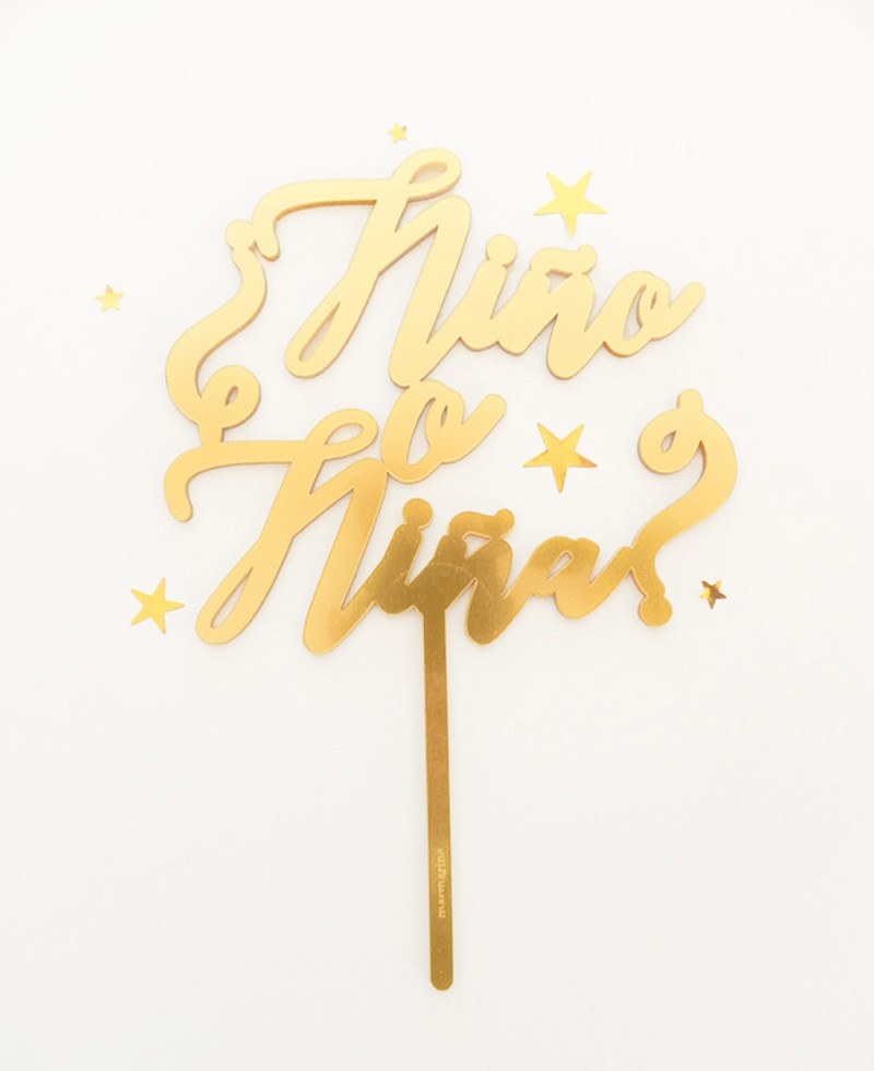 Rivelazione del genere del cake topper Rivelazione del genere del cake topper