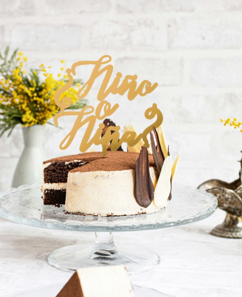 Cake topper per rivelare torte genere ragazzo o ragazza Cake topper per rivelare torte genere ragazzo o ragazza