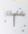 Top view cake topper for birthday