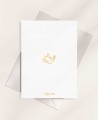 Classic christening back with cross