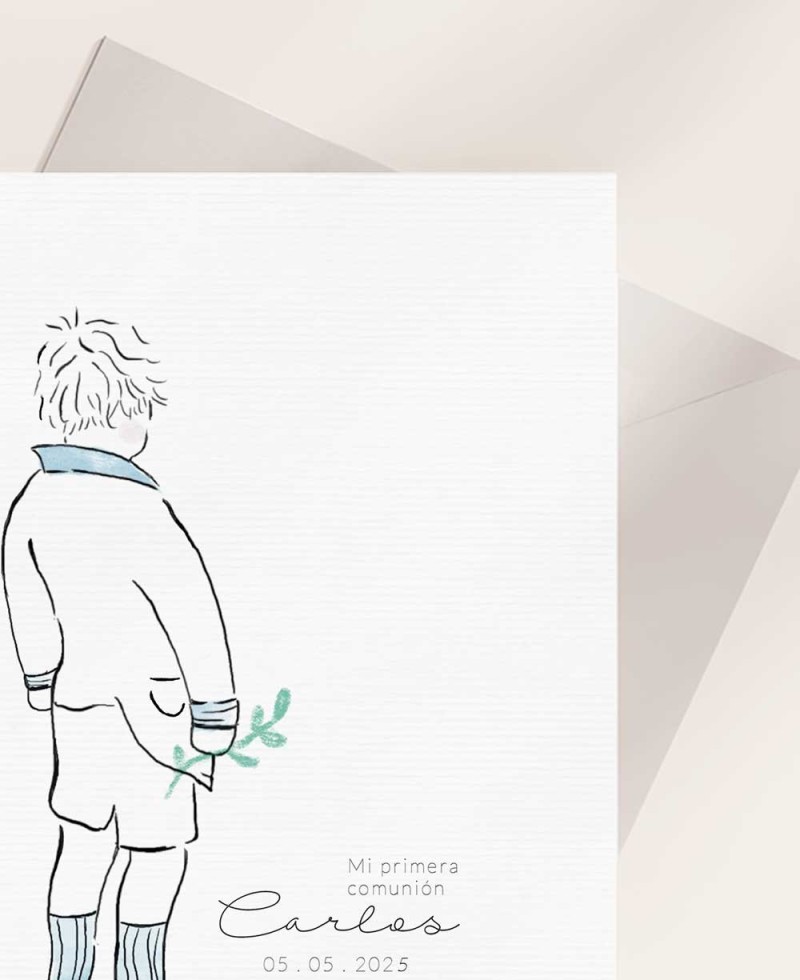 Invitation Zoom pour communions portrait enfant Invitation Zoom pour communions portrait enfant