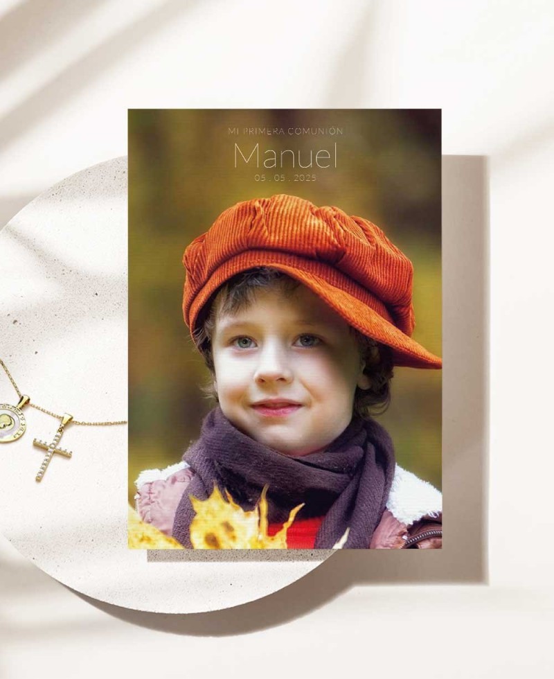 Invitation à la communion avec photo Invitation à la communion avec photo