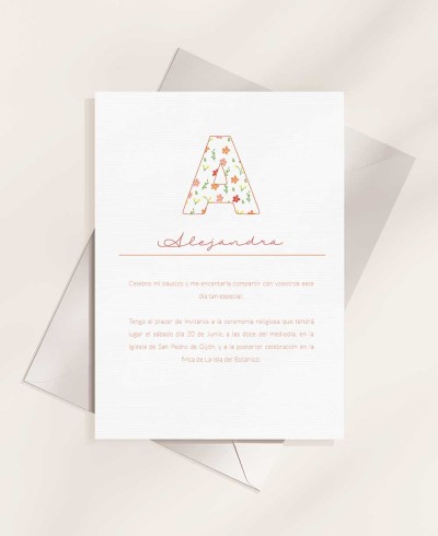 Retour Invitations initiales au baptême des fleurs