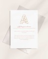 Back Initial Flower Baptism Invitations