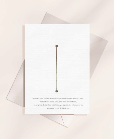 Zurück Taufeinladungen mit minimalistischen Blumen