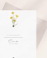 Invitación para bautizos con margaritas estilo clásico